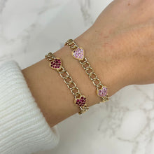 14K GOLD PINK SAPPHIRE HARLOW BRACELET