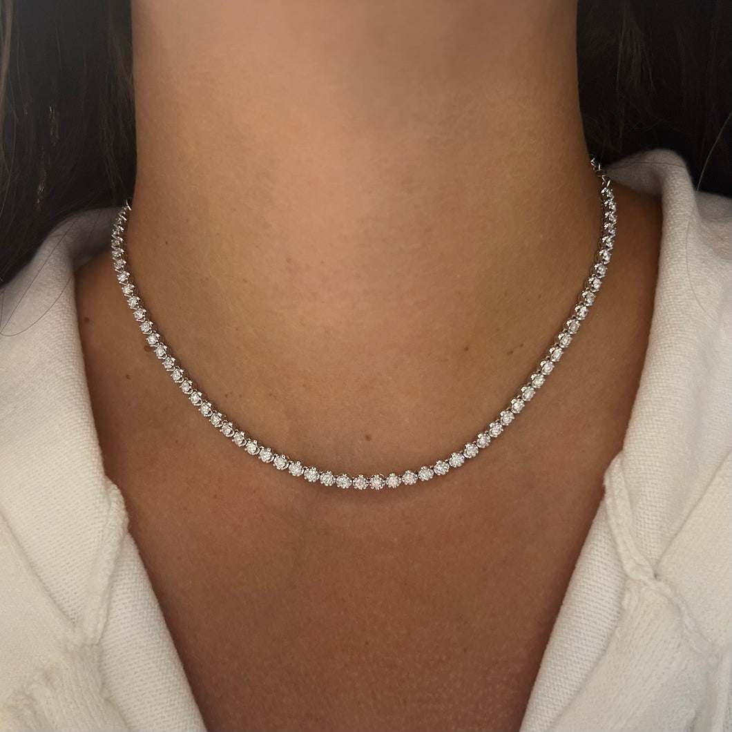 14K GOLD 2.61 CT DIAMOND ADDISON CHOKER