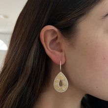 14K GOLD DIAMOND RAYNA PEAR EARRINGS