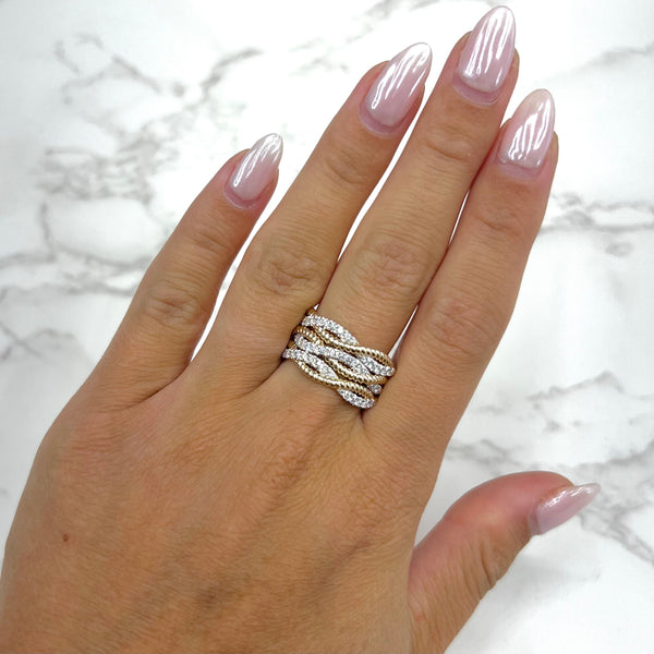 14K GOLD DIAMOND GEORGIA RING
