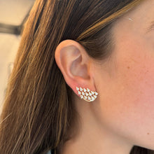 14K GOLD DIAMOND ZEVA EARRINGS
