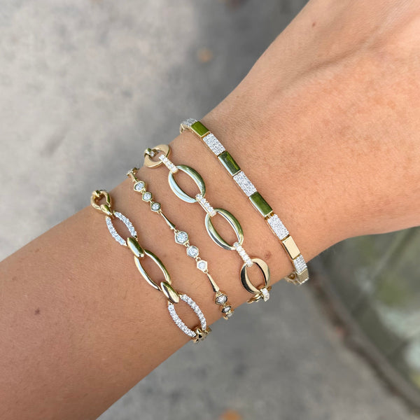 14K GOLD DIAMOND CAROLYN BRACLET