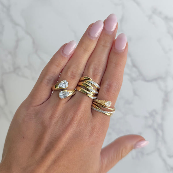 14K GOLD DIAMOND DEBRA RING