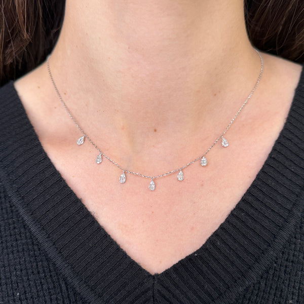 14K GOLD DIAMOND TALIA NECKLACE