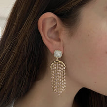 14K GOLD DIAMOND PINK SAPPHIRE LOLA EARRINGS