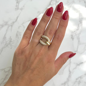 18K GOLD DIAMOND DEBBY RING