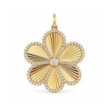 14K GOLD DIAMOND KENDRA FLOWER CHARM