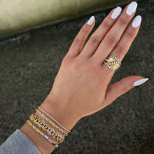 14K GOLD DIAMOND LOUISA LEAF RING