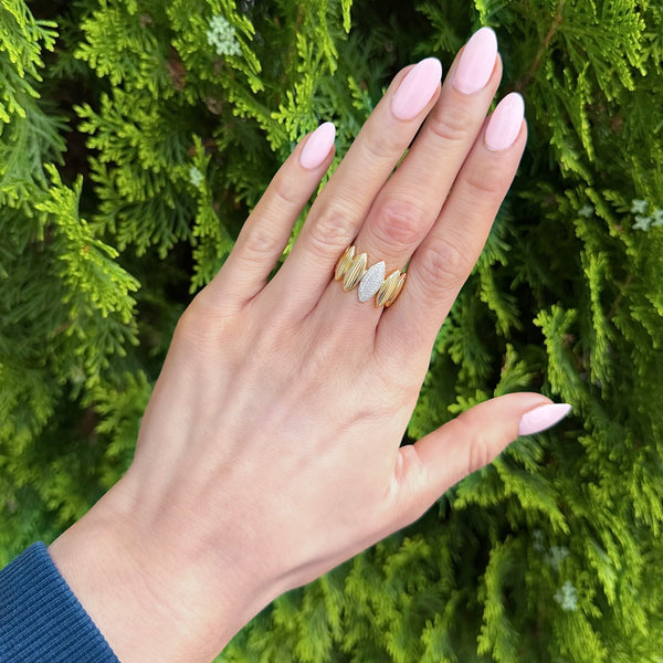 14K GOLD DIAMOND WINONA MARQUISE RING