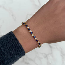 14K GOLD DIAMOND SAPPHIRE MYLLIE BRACELET