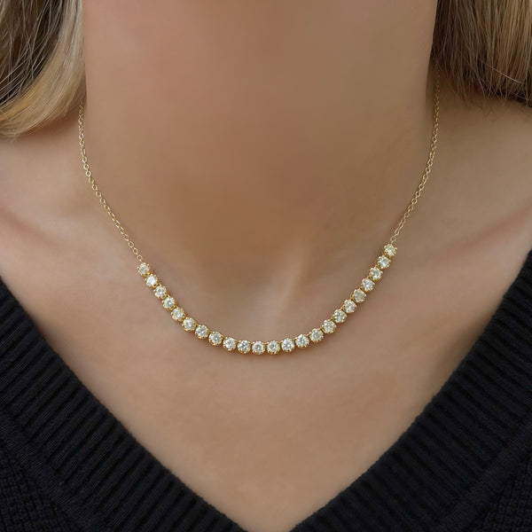 14K GOLD DIAMOND BRENNA NECKLACE