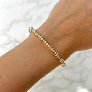 14K GOLD DIAMOND DANI BANGLE