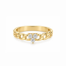 14K GOLD DIAMOND AVRIL HEART RING