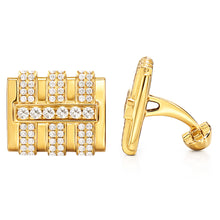 14K GOLD DIAMOND DAVE CUFFLINKS