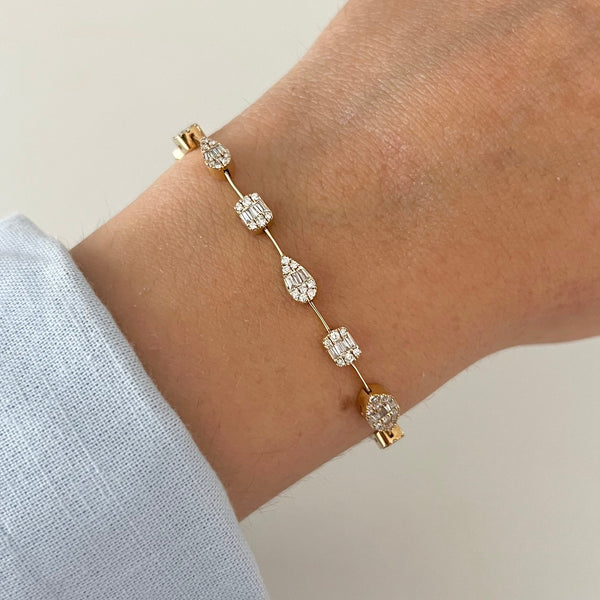 14K GOLD DIAMOND SAMARA BRACELET
