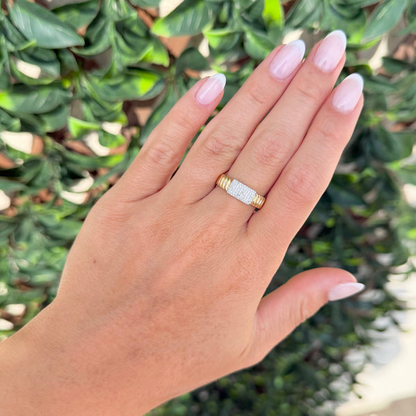 14K GOLD DIAMOND FAYE RING