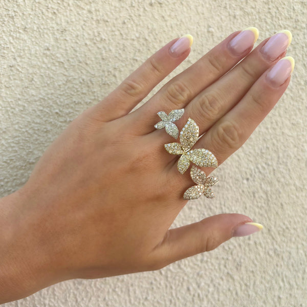 14K GOLD RISA DOUBLE FINGER RING