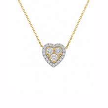 14K GOLD DIAMOND BLAIRE HEART NECKLACE