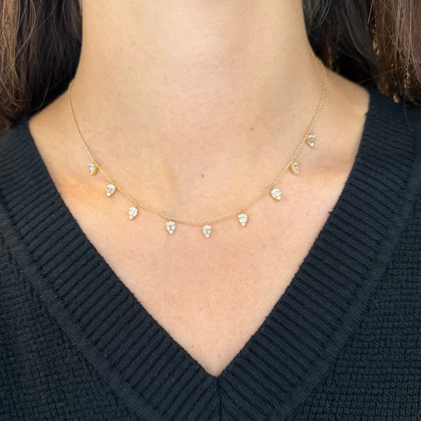 14K GOLD DIAMOND LEE NECKLACE