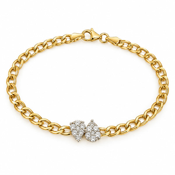14K GOLD DIAMOND KIMBERLY BRACELET