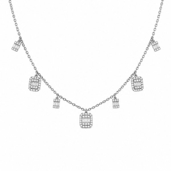 14K GOLD DIAMOND LEDA NECKLACE