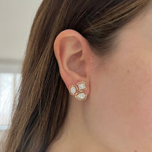 14K GOLD DIAMOND ILENE STUDS
