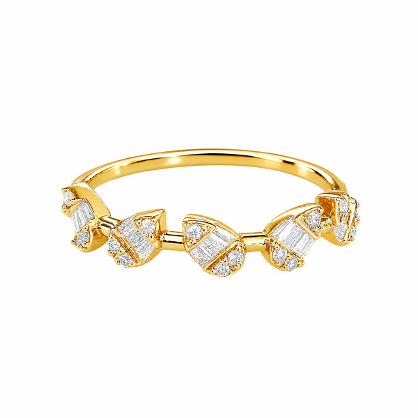 14K GOLD DIAMOND AUDREY PEAR RING