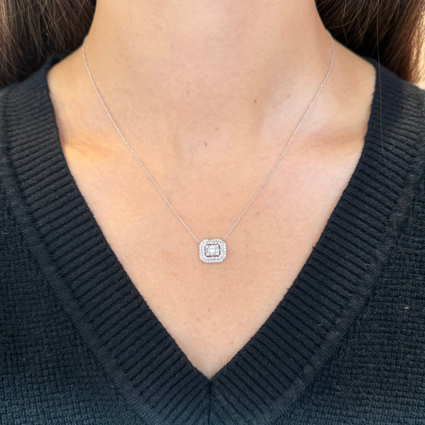 14K GOLD DIAMOND RISA NECKLACE