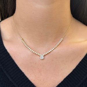 14K GOLD DIAMOND JILLIAN NECKLACE