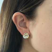 14K GOLD DIAMOND OLIVIA STUDS