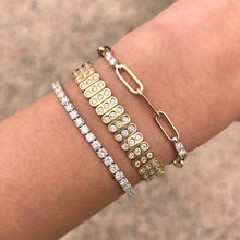 14K GOLD 6.55 CT DIAMOND TENNIS BRACELET