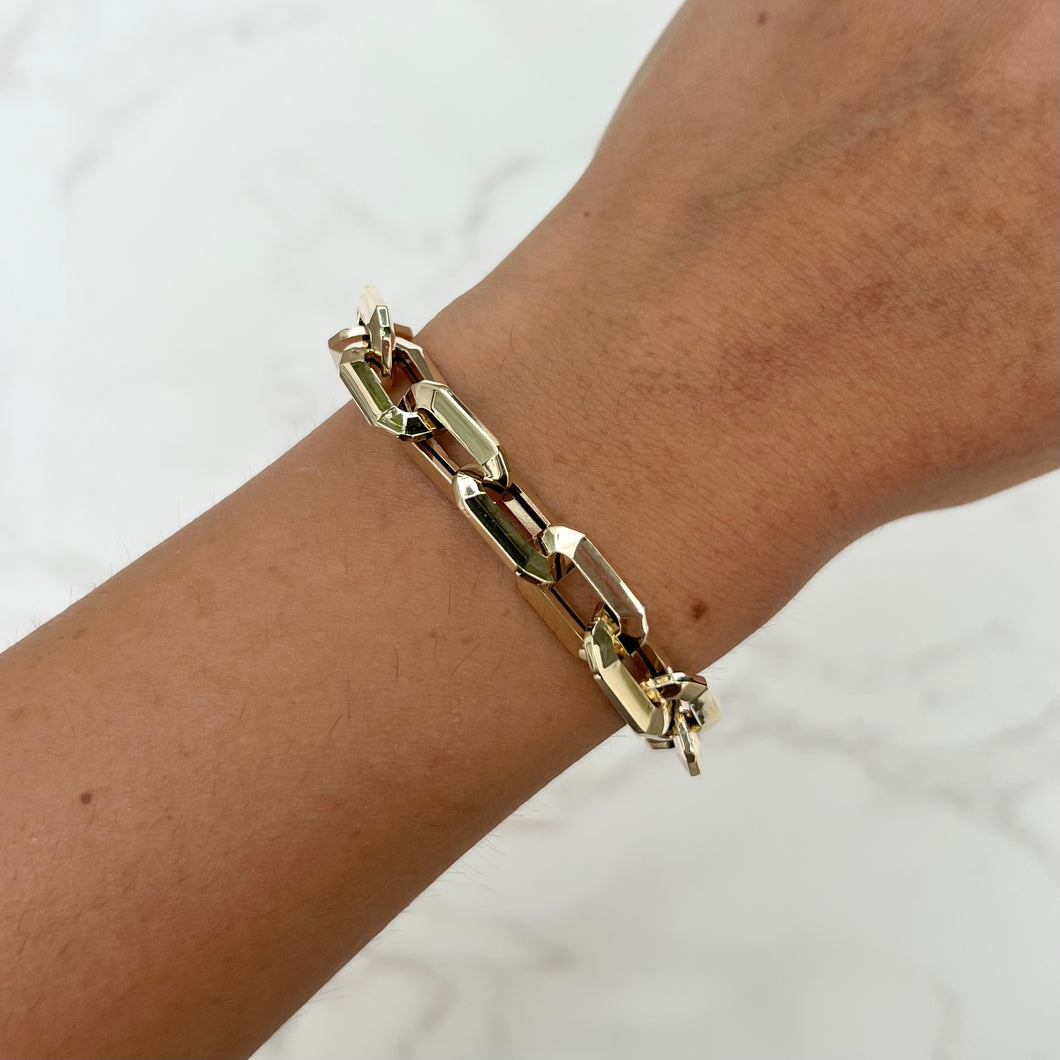 14K GOLD RILEY LINK BRACELET