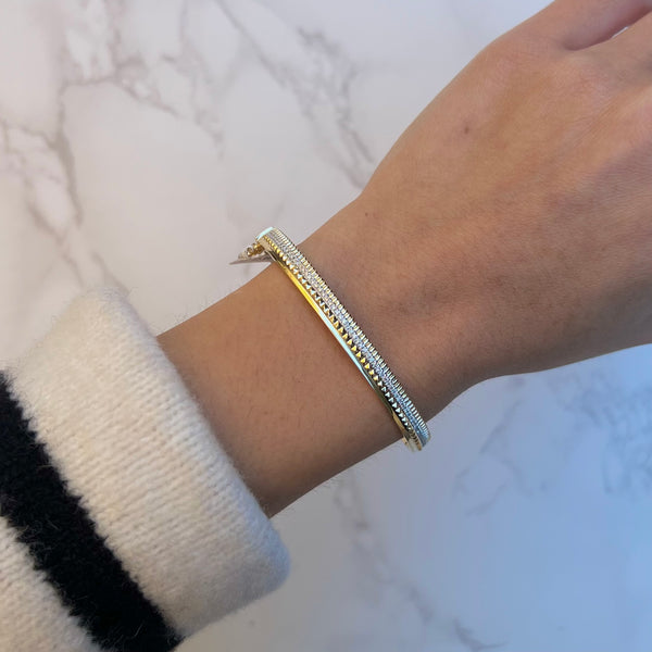 14K GOLD DIAMOND ASTRID BANGLE