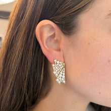 14K GOLD DIAMOND AND PEARL MARISSA EARRINGS