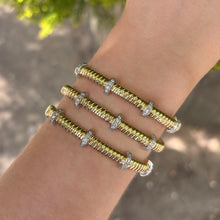 14K GOLD DIAMOND GOLDIE WRAP BANGLE