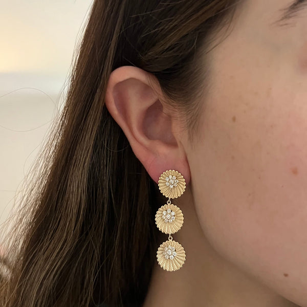 14K GOLD DIAMOND EDEN EARRINGS