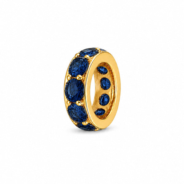 14K GOLD SAPPHIRE ETERNITY BEAD