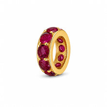 14K GOLD RUBY ETERNITY BEAD