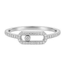 14K GOLD DIAMOND SAMMY SLIDER RING