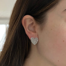 14K GOLD DIAMOND MEDIUM GINGER HEART EARRINGS