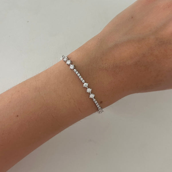 14K GOLD DIAMOND ALICIA BRACELET