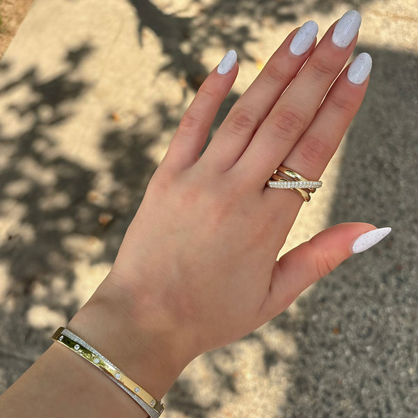 14K GOLD DIAMOND PEYTON RING