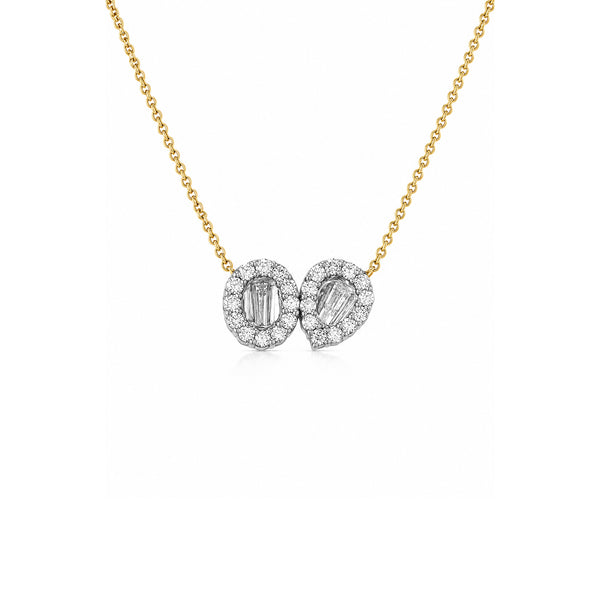 14K GOLD DIAMOND AUDREY NECKLACE