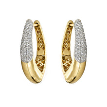 14K GOLD DIAMOND JAYDA HOOPS