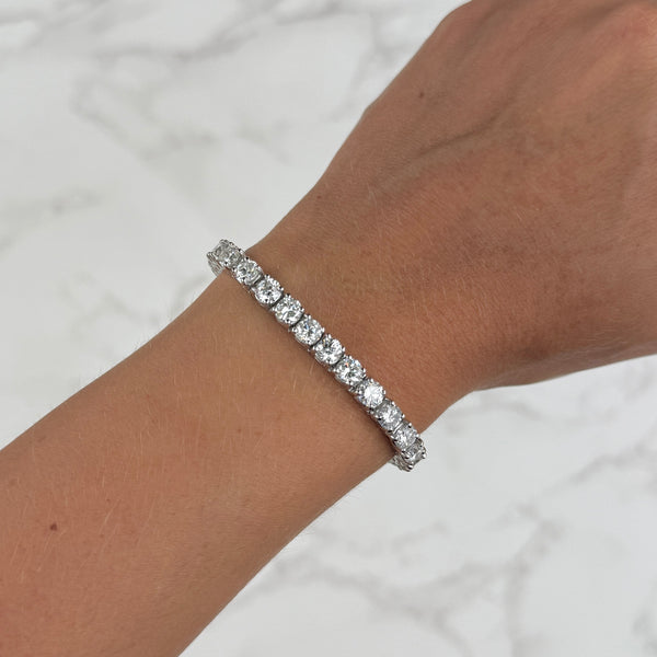 14K GOLD 14.15 CT DIAMOND CLASSIC TENNIS BRACELET