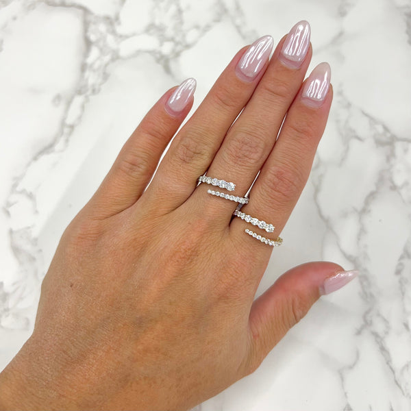 14K GOLD DIAMOND ADLEY RING