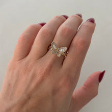 14 GOLD DIAMOND BECKY BUTTERFLY RING