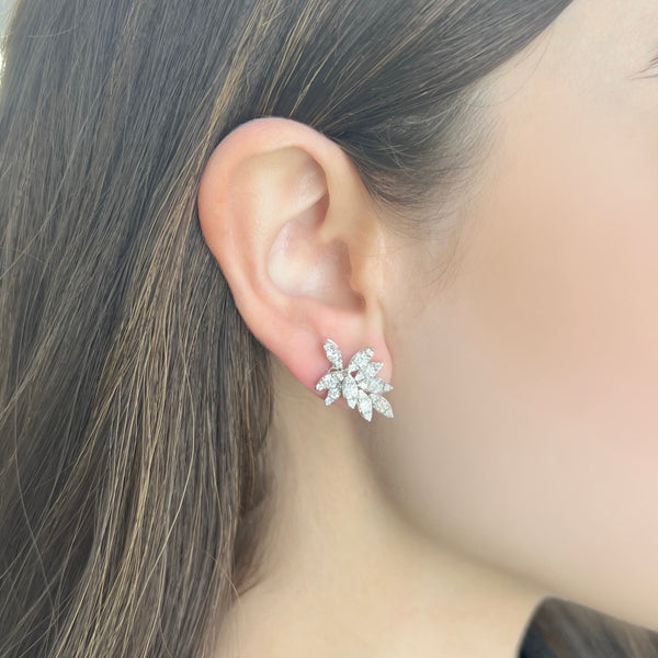 14K GOLD DIAMOND KARLIE EARRINGS