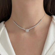 14K GOLD DIAMOND KIMBERLY ROUND NECKLACE