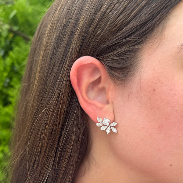 14K GOLD DIAMOND CANDACE EARRINGS